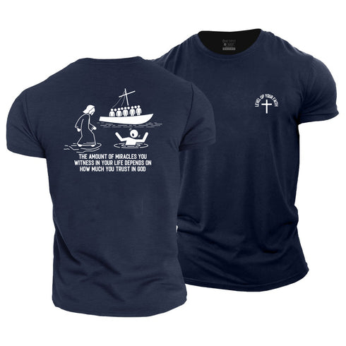 Men's Level Up Your Faith Cotton T-Shirt
